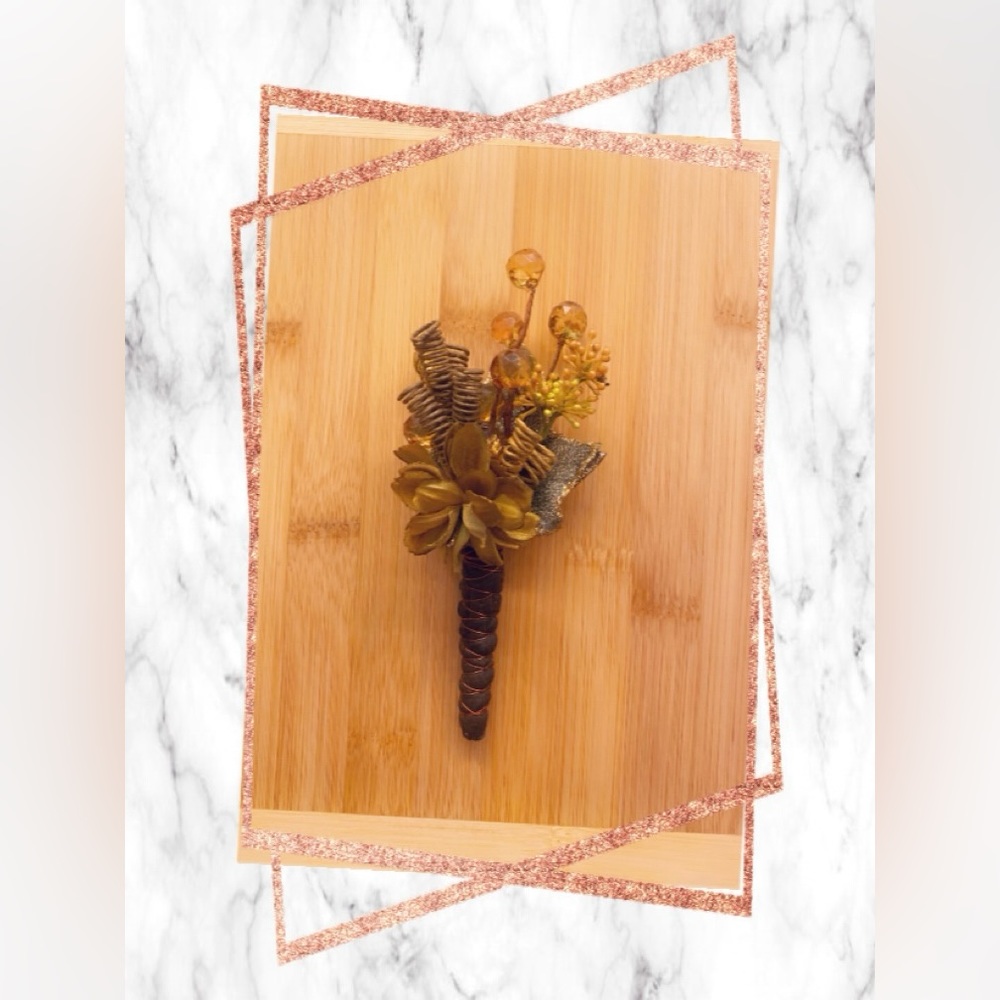 Custom Made Silk Boutonniere